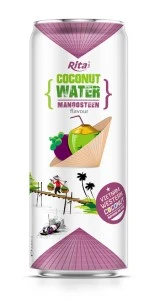 Coconut water with mangosteen flavour 330ml own brand