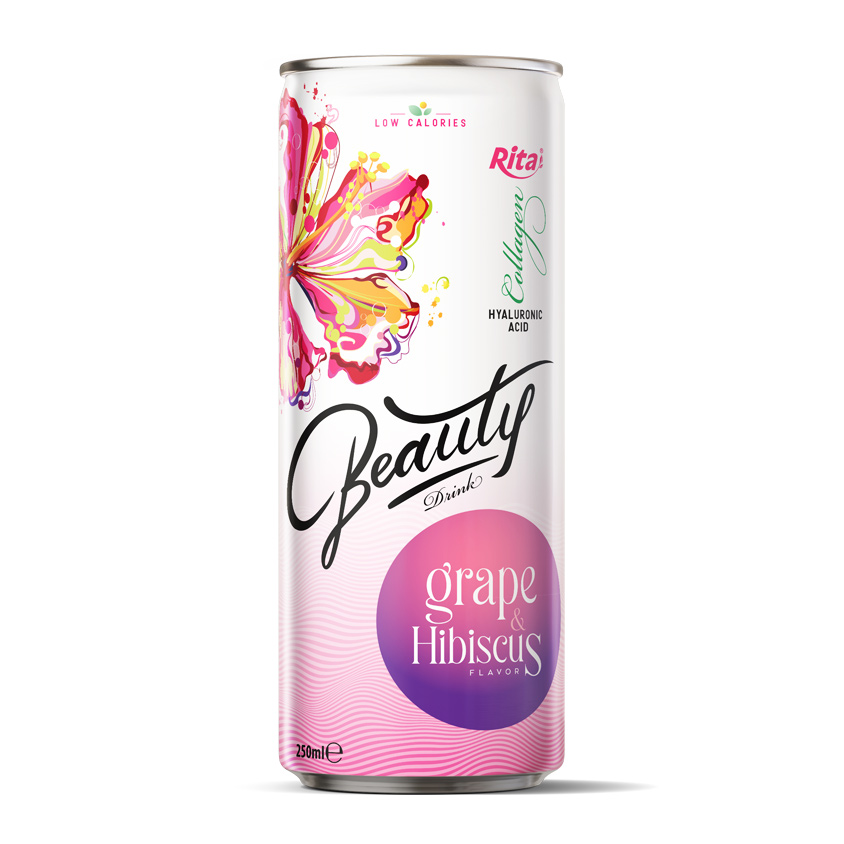 collagen Beauty drink grape and hibiscus flavor 250ml