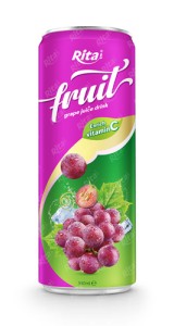 fruit grape juice enrich vitamin C in 320ml can