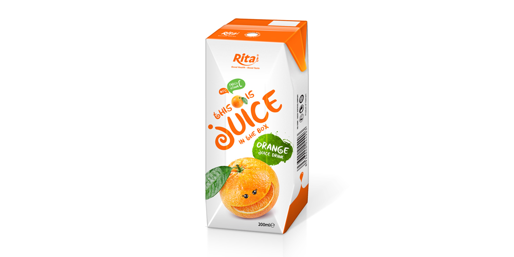 fruit orange juice tetra pak