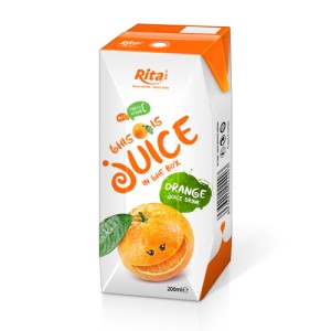 fruit orange juice tetra pak