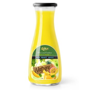 fruits and their vitamins in Mix Fruit juice 1L Glass bottle