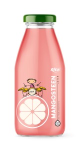 Best fresh pure juice 250ml glass bottle mangosteen fruit juice