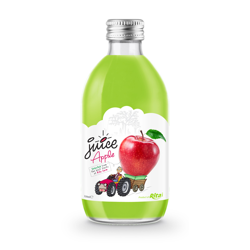 glass 320ml fruit apple