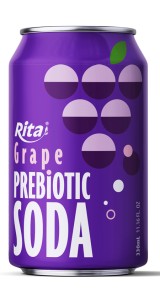 Grape Flavor Prebiotic Soda 330ml short can Grape Flavor Prebiotic Soda 330ml short can