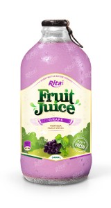 grape fruit juice 340ml glass bottle