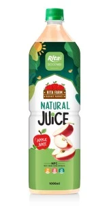 1L natural organic apple fruit juice