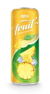 pineapple fruit juice enrich vitamin C in 320ml tin can