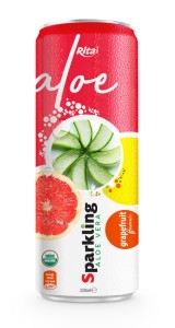 Private label brand Sparkling  aloe vera  grape fruit 320ml