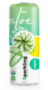 private label brand Sparkling  aloe vera  oringinal 320ml