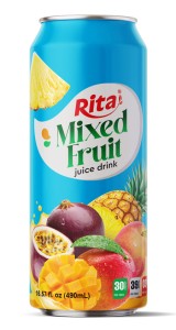 real best fruit to mixed fruit juice drink 490ml cans