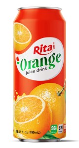 real fruit orange juice combinations drink 490ml cans