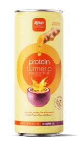 RITA Protein Turmeric Passion Fruit Drink 250ml Slim Can