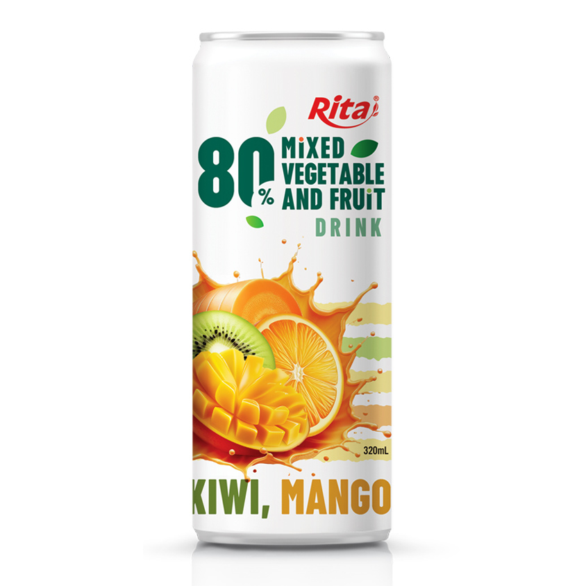 sleek can 320ml 80 Vegetable fruit drink heathy 1