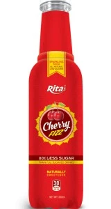 Cherry Flavor Soda Drink in Bottle