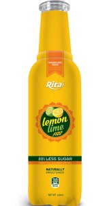 Lemon Flavor Soda Drink in Bottle