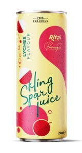 sparkling juice  with lychee flavour 250ml cans