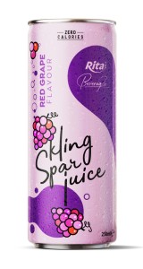 sparkling juice with red grape flavour 250ml cans sparkling juice with red grape flavour 250ml cans
