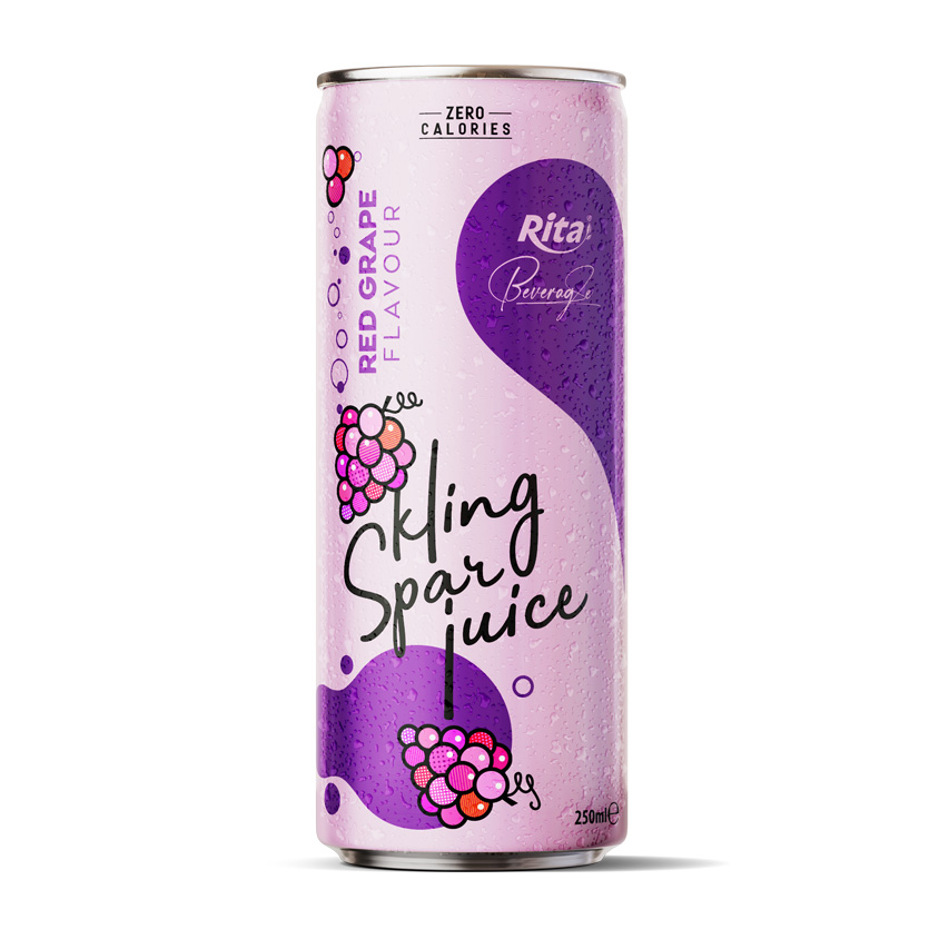 sparkling juice  with red grape flavour 250ml cans