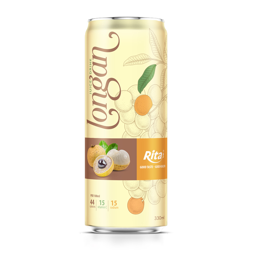 Private Label Rita Longan Juice Drink 330ml Can