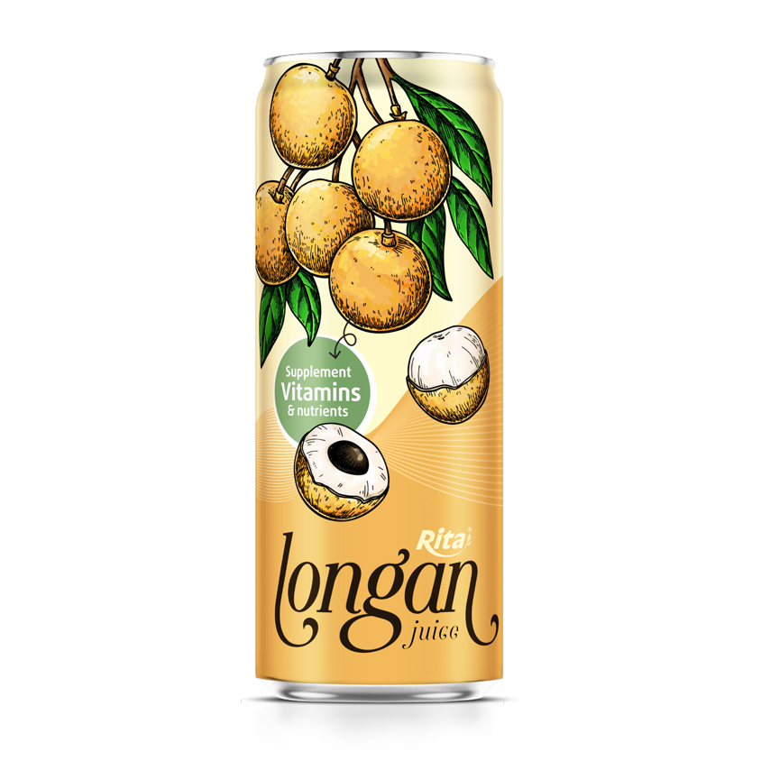 Rita Best Flavor Longan Juice Drink 330ml Slim Can