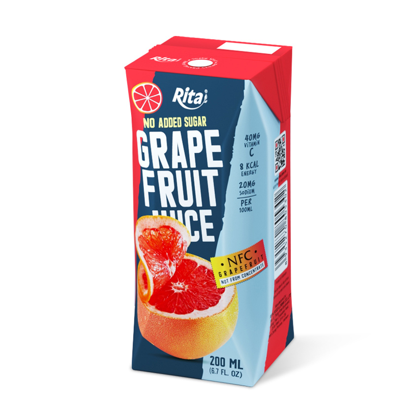 Rita Best Quality Grapefruit Juice Drink 200ml Paper Box Rita Best Quality Grapefruit Juice Drink 200ml Paper Box
