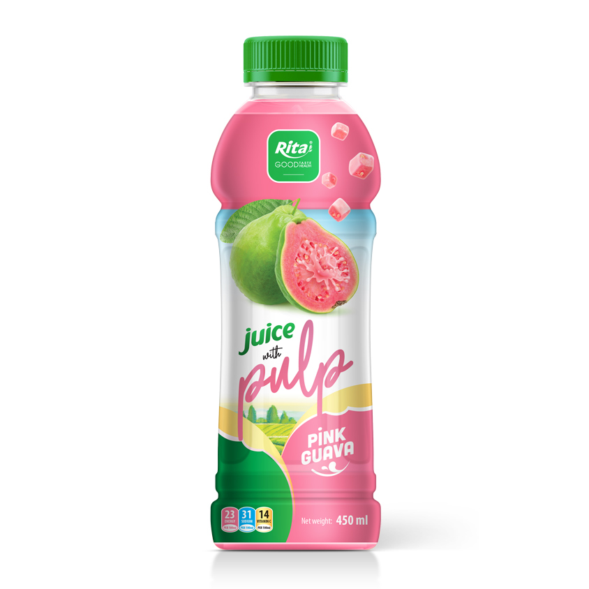 Rita Guava Juice Drink With Pulp 450ml Pet Bottle Rita Guava Juice Drink With Pulp 450ml Pet Bottle