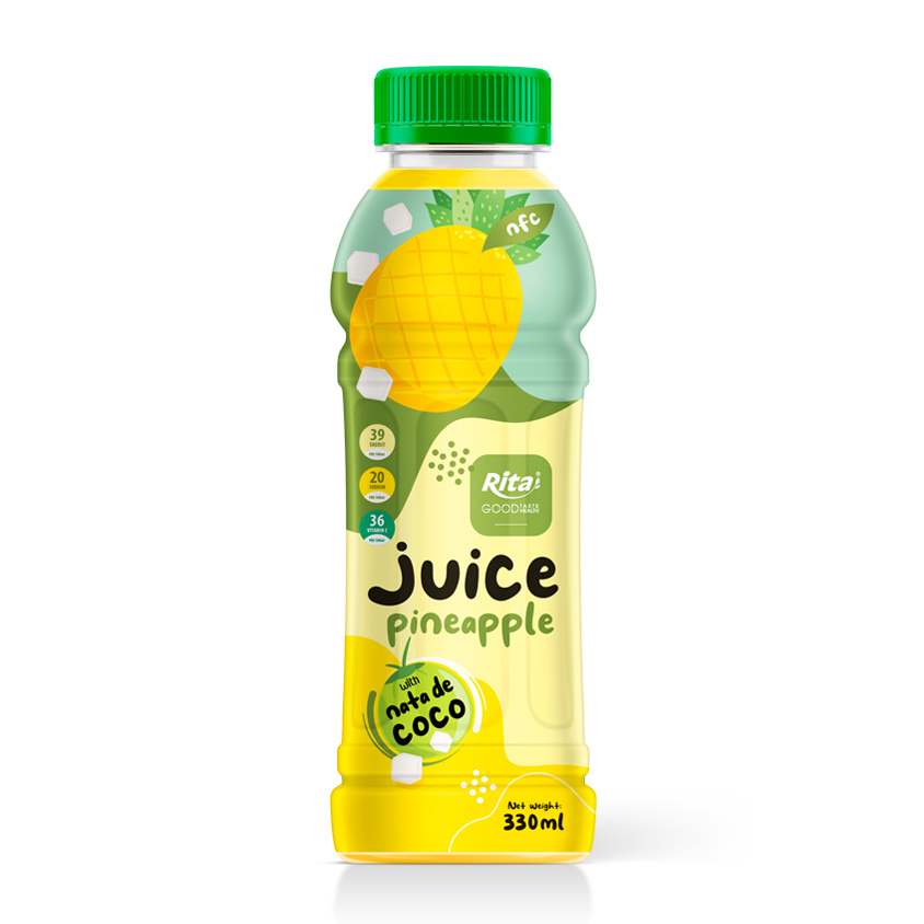 Rita 330ml  Pet Botle Natural Pineapple Juice With Jelly