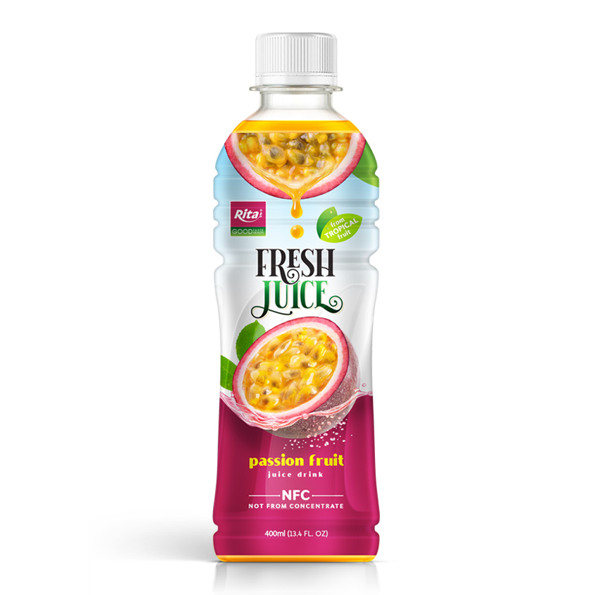 Rita Fresh Tropical Passion Fruit Juice 400ml Pet Bottle Rita Fresh Tropical Passion Fruit Juice 400ml Pet Bottle