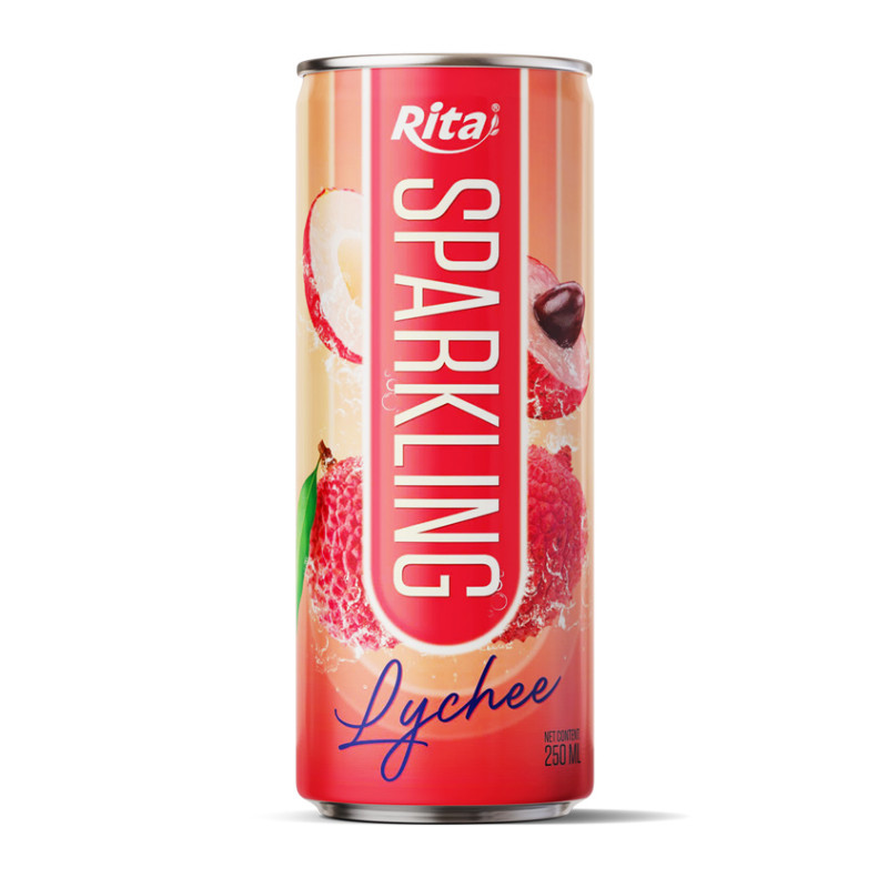 Rita Sparkling Lychee Flavor 250ml Sleek Can