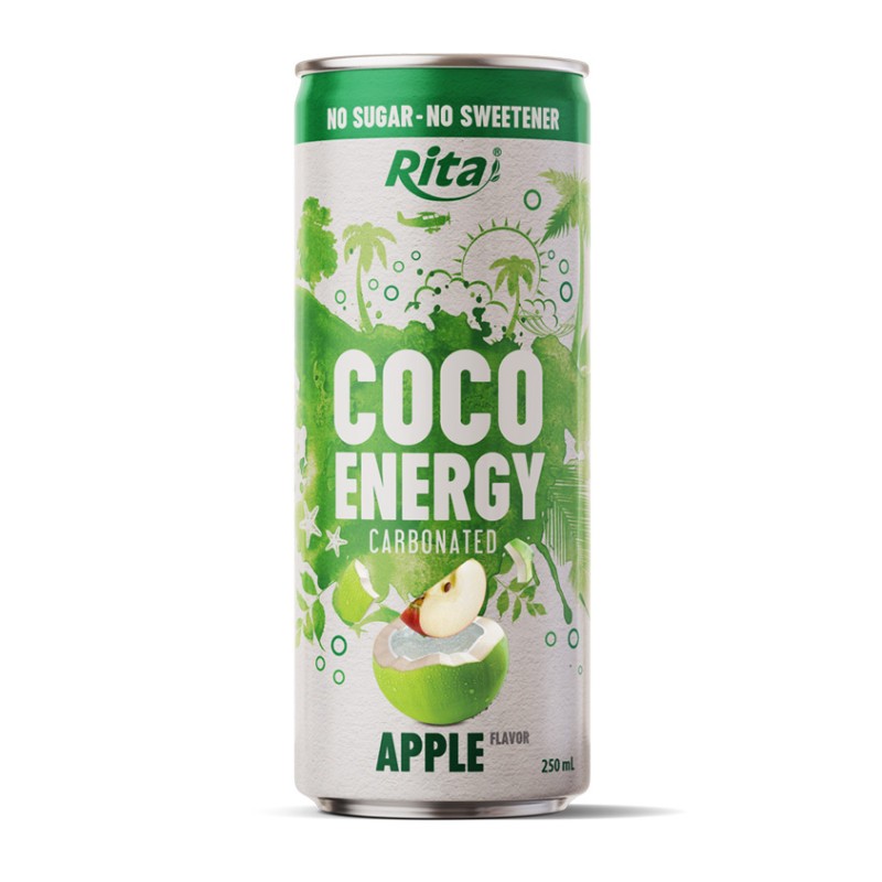 Rita Coco Energy Carbonated Apple Flavor 250ml Can
