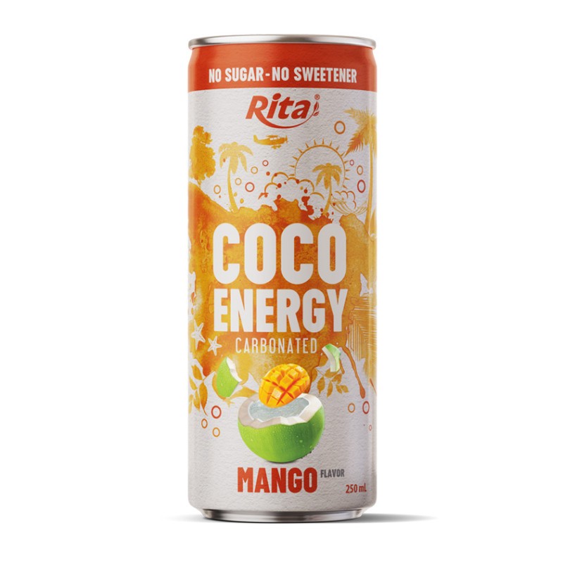 Rita Coco Energy Carbonated Mango Flavor 250ml Can