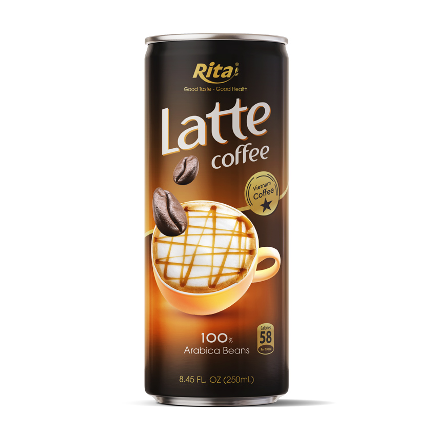 Rita Latte Coffee Drink 250ml Slim Can Rita Latte Coffee Drink 250ml Slim Can
